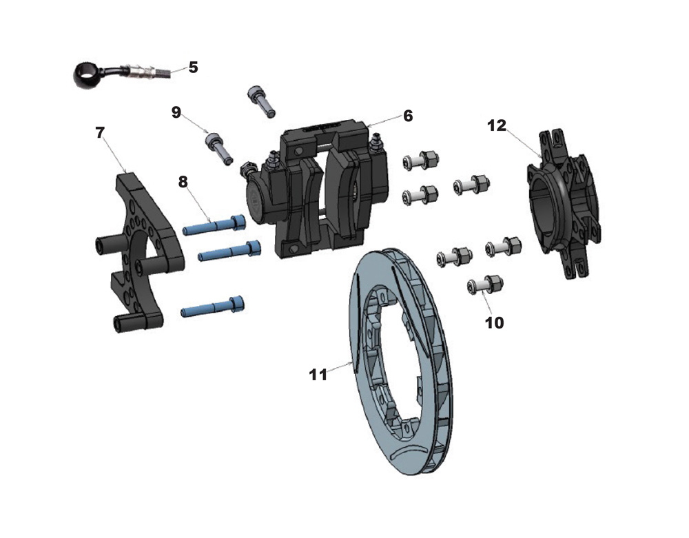 Pièces détachées Frein DARK R1