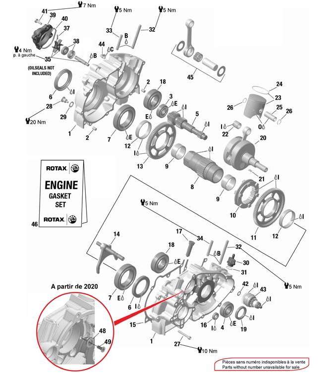 Carter-Vilo-Pompe à eau-Piston