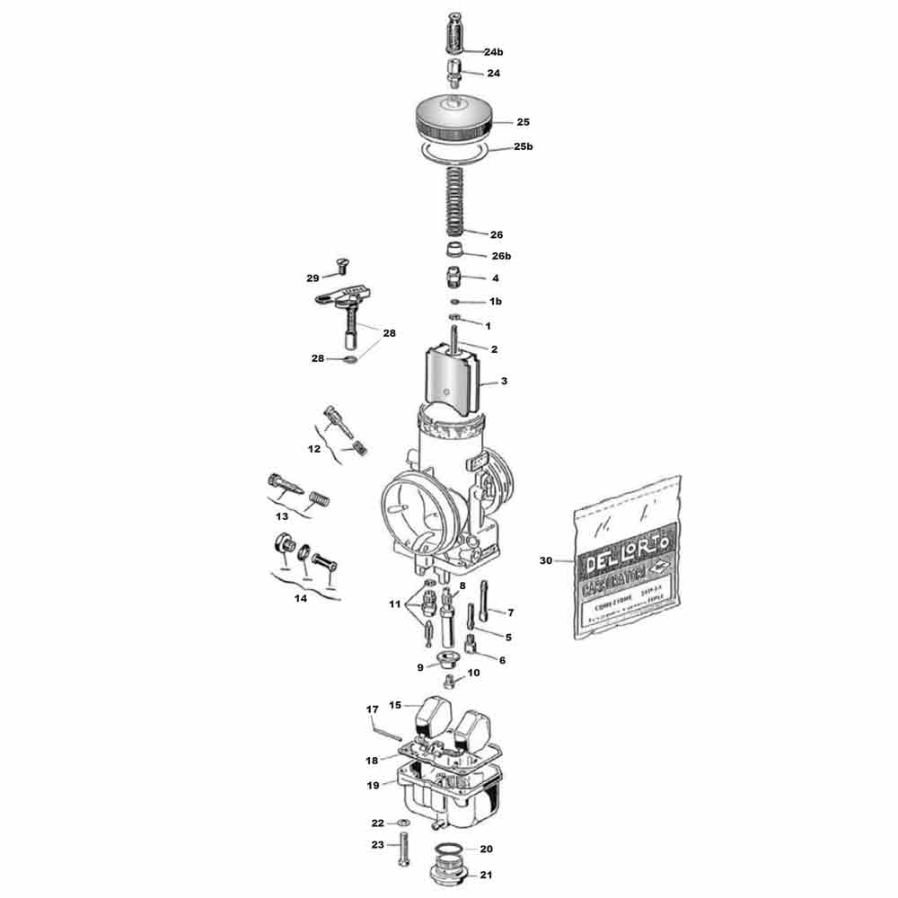 Carburateur Dell'Orto VHSH 30 CS | KZ