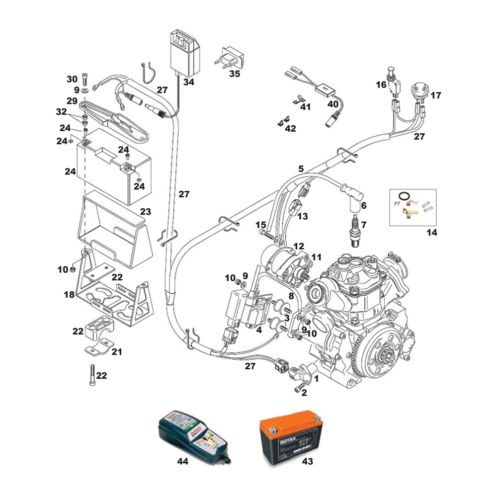 Allumage - démarreur - Batterie ROTAX