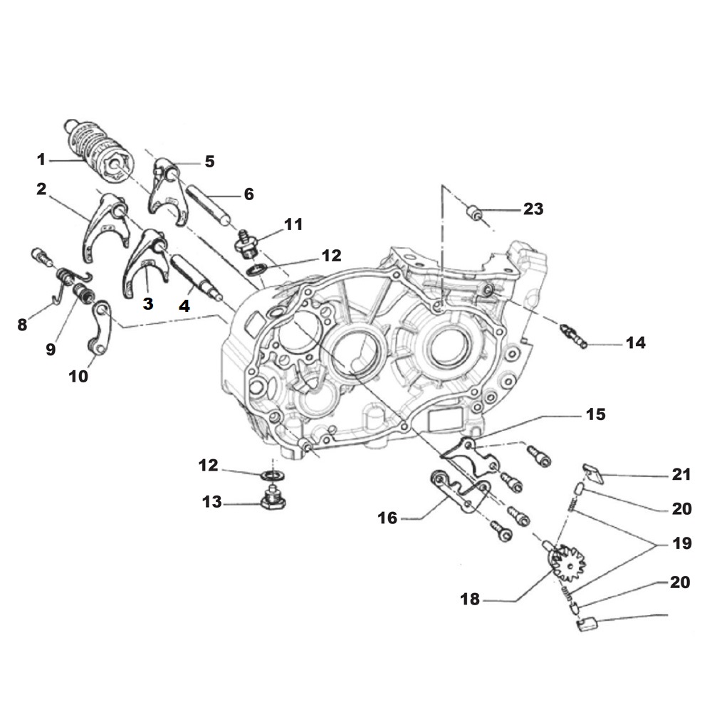Sélecteur de vitesse TM K9C - KZ10 - KZ10B