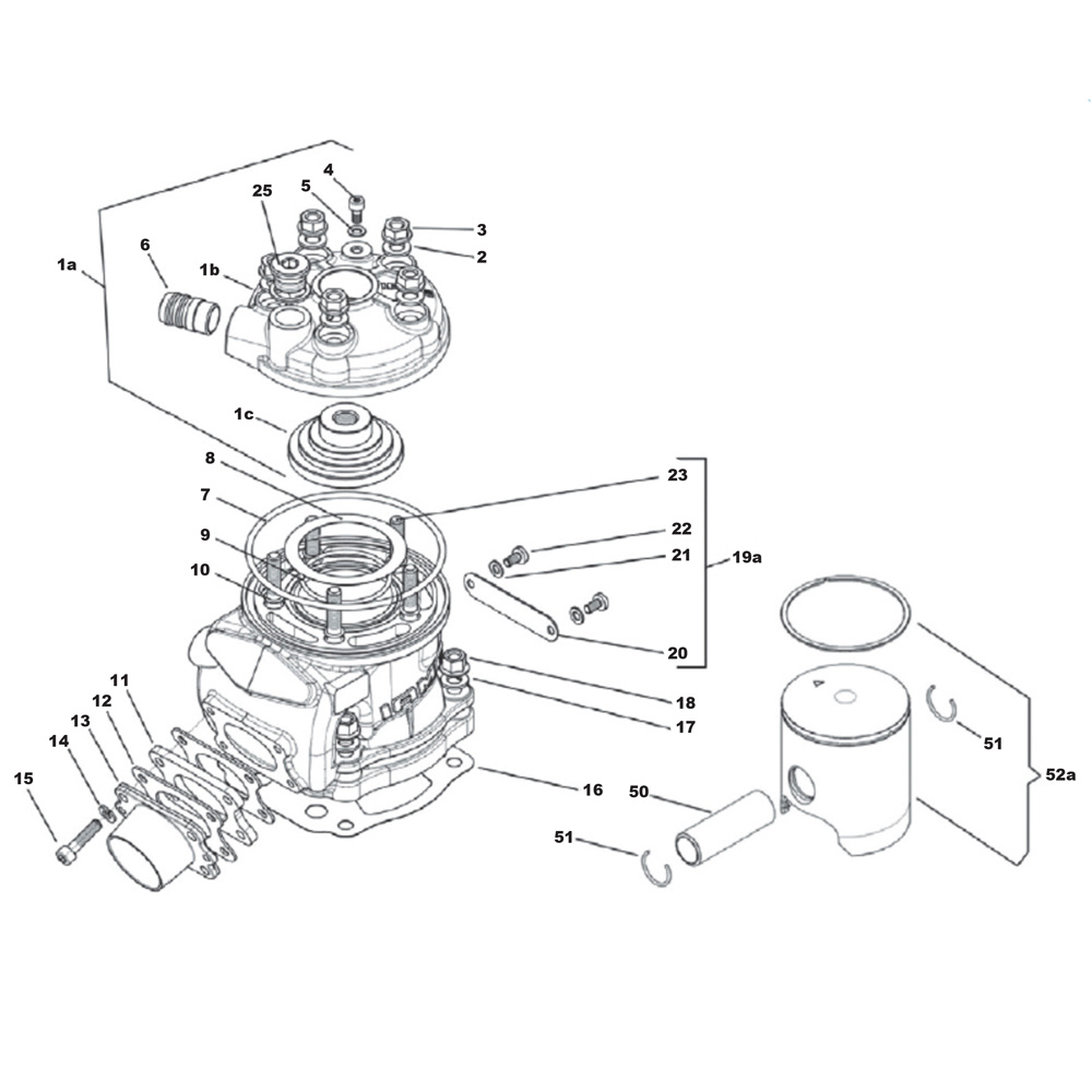 Culasse et Cylindre IAME Screamer 1 KZ