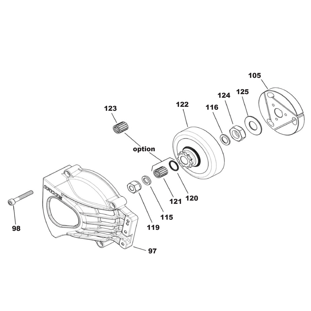 Embrayage Gazelle 60cc