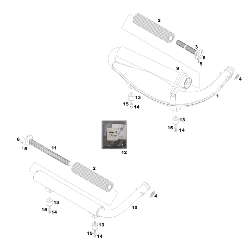 Échappement et joint ROTAX