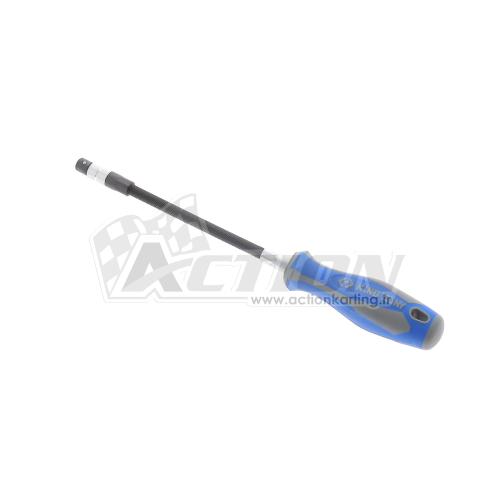 Tournevis flexible (nu) 280 mm pour porte embout 1/4"