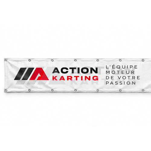 Bâche mircoperforée de piste 1,00 x 10,00 m - ACTION KARTING