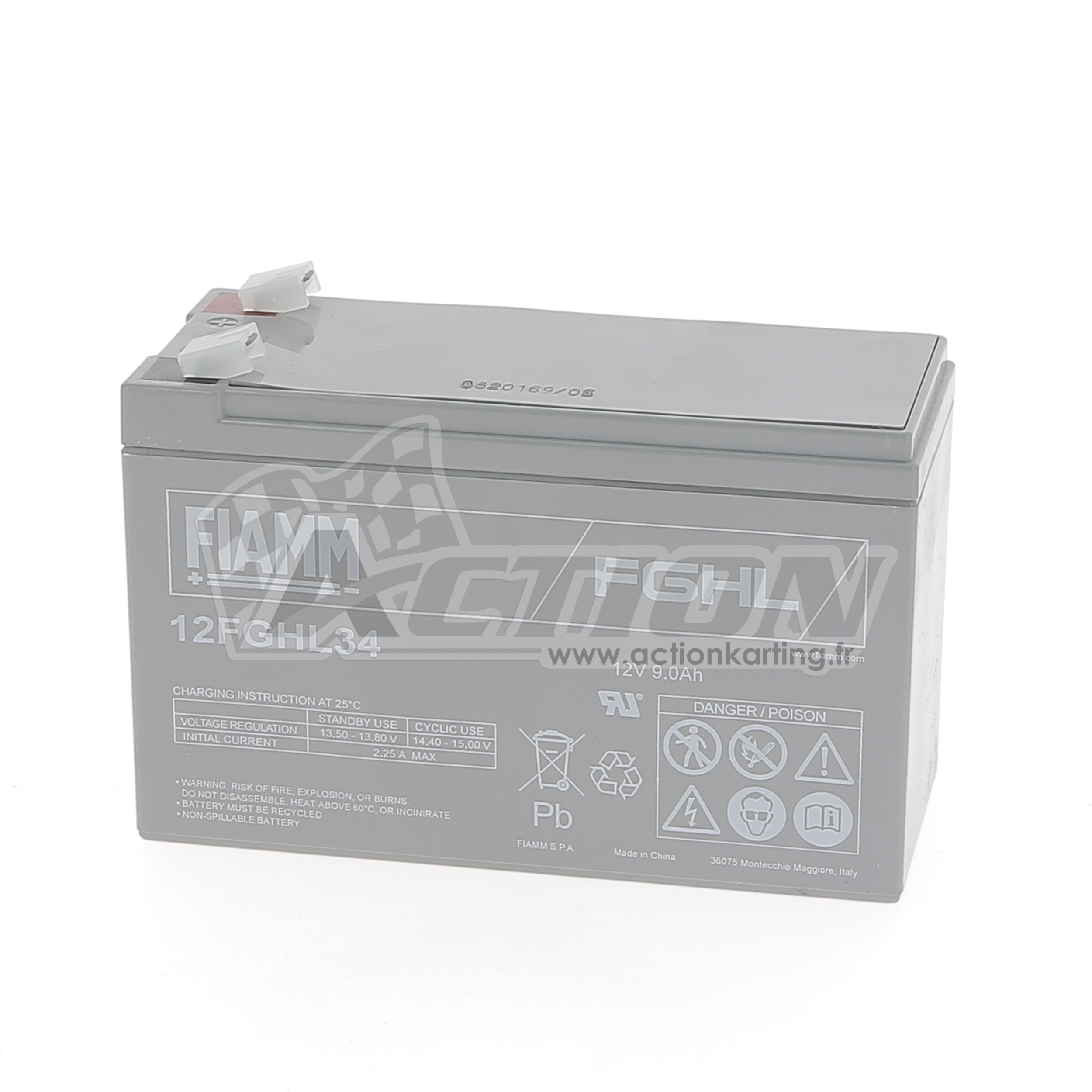 Batterie 12 volts 8,4 Ah - FIAMM FGHL (pour cosse plate) - Action