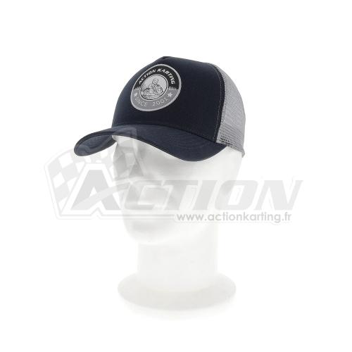 Casquette ACTION KARTING Trucker 2026 - Silver/Bleue foncée