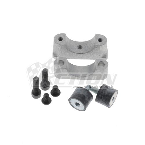 Bride alu support batterie '13 d.30 mm + silent bloc
