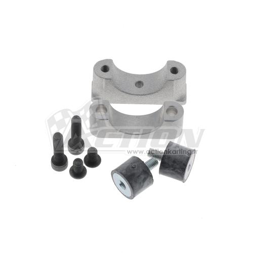 Bride alu support batterie '13 d.32 mm + silent bloc