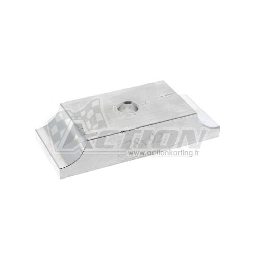 Bride platine aluminium plate 28x92