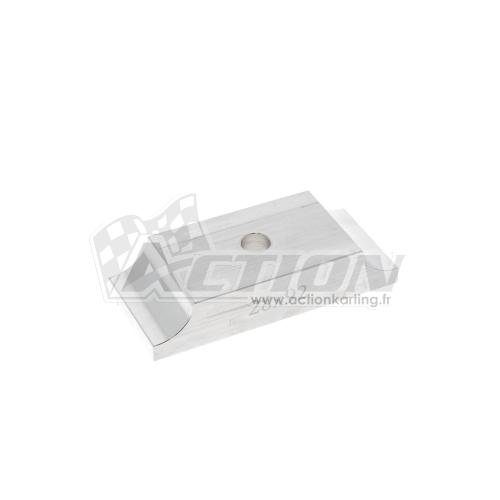 Bride platine aluminium plate 28x92