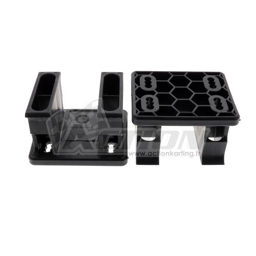 Brides de fixation spoiler KG H=58 mm, la paire (CIK-FIA 003-BK-01)