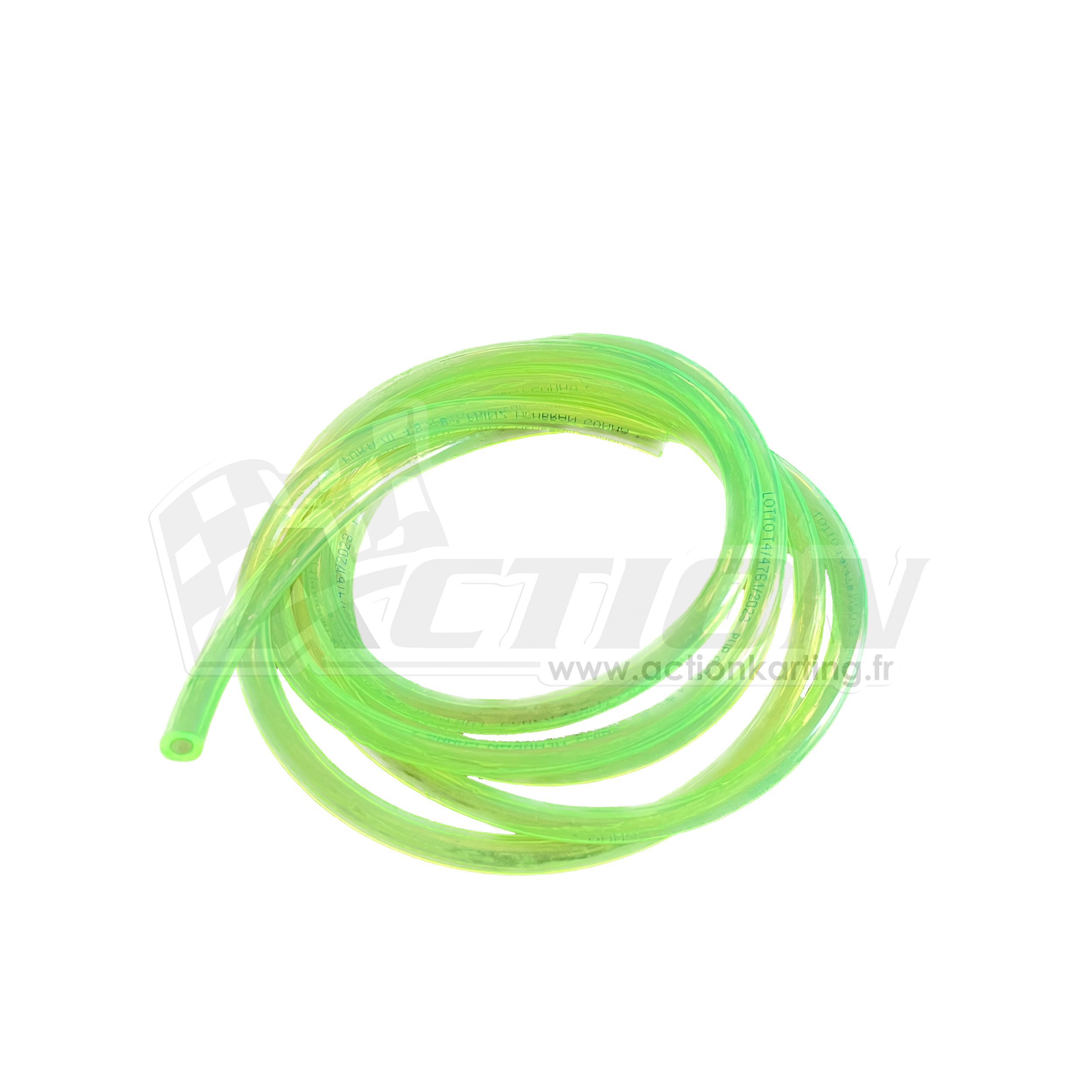 Durite essence TPR-PUR vert fluo Ø4, 8 x 8, le mètre - Action