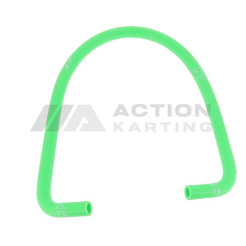 Durite à eau siliconnée renforcée - Vert fluo - 1 m - Coudée 90° - AF RADIATOR