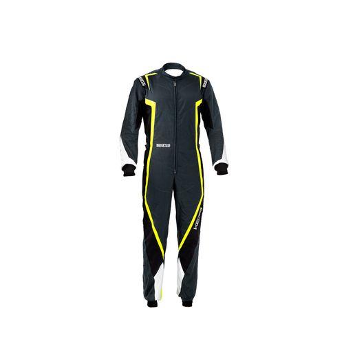 Combinaison Sparco KERB gris/jaune/noir - ENFANT - Taille 150 : 146-154 cm | 37-44 kg