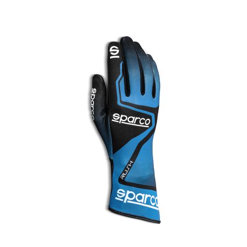 Gants Sparco RUSH bleu ciel/noir