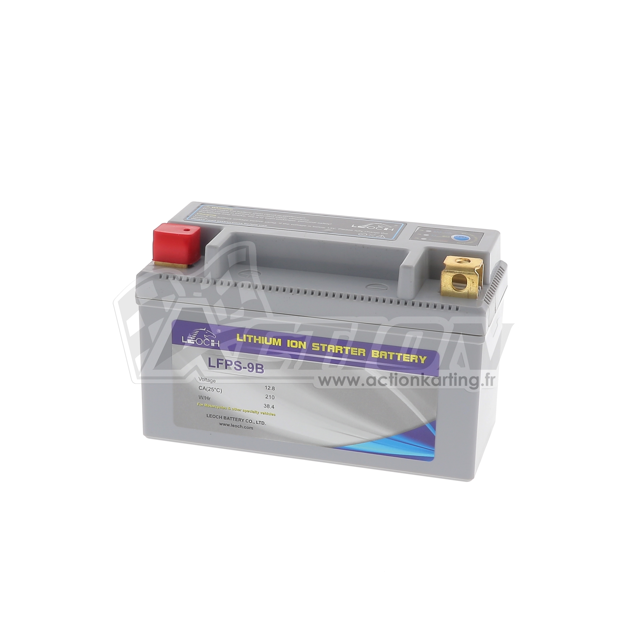 Batterie Lithium 12,8V W/Hr38,4 Leoch - Action karting - Accessoires moteurs