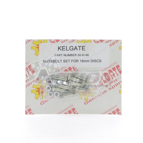 Kit fix. disque de frein AR épaisseur 16mm Kelgate - système 4P - 00-8146