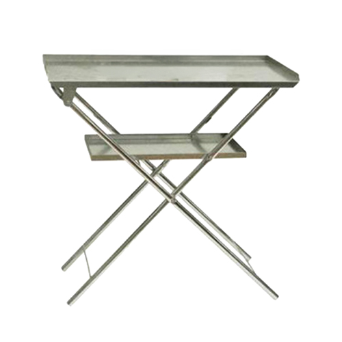 Table servante pliante double plateau