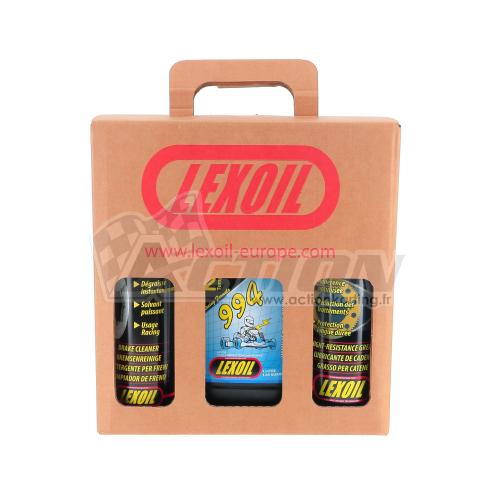 Pack LEXOIL - Huile 994 + Graisse chaîne + Nettoyant frein OFFERT