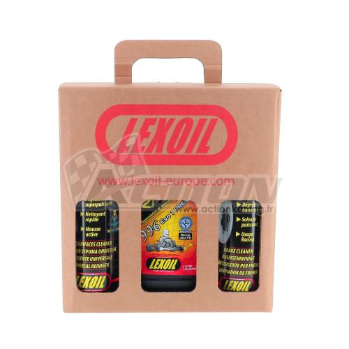 Pack LEXOIL - Huile 996 Evo1 + Nettoyant Multi-surfaces + Nettoyant frein OFFERT