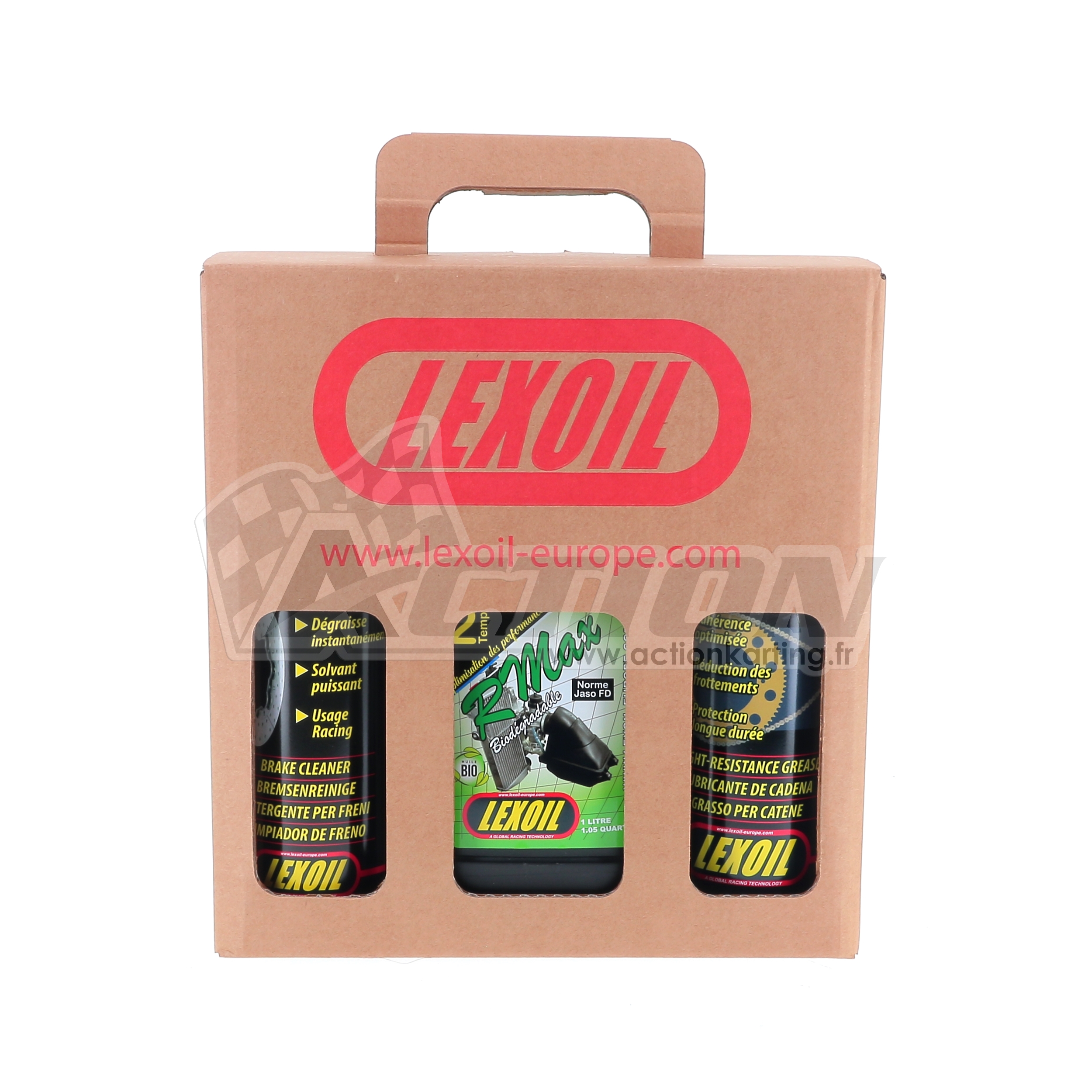 Nettoyant frein LEXOIL 500ml - Action karting - Huiles - Lubrifiants