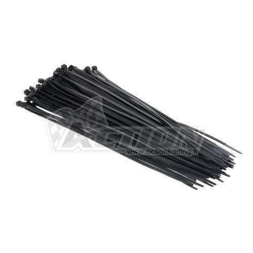 Pack de 100 colliers type rilsan 4,8 x 300 mm