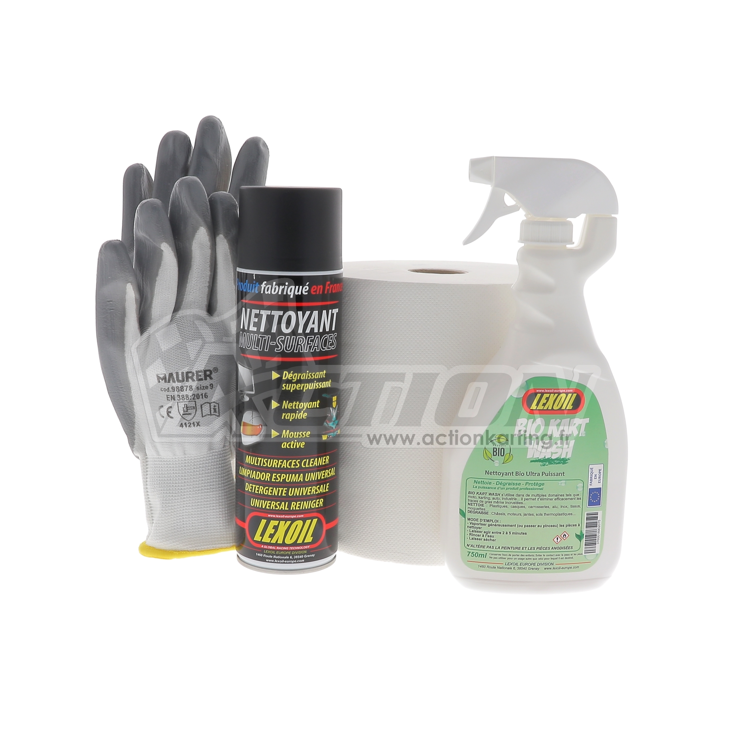 Nettoyant multi-surfaces LEXOIL - Action karting - Huiles - Lubrifiants