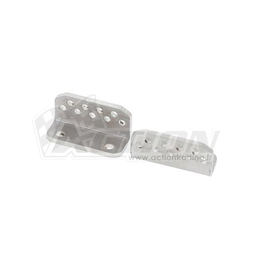 Paire de cale-pieds talonnette IPK pour support pédales Monster