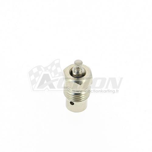 R18 Ensemble diffuseur, siège acier, pointeau caoutchouc d.1,6 mm (pour ressort 11,7 mm)