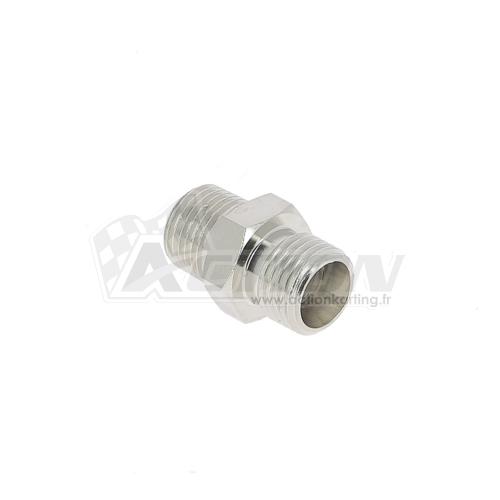 Raccord durite aviation (entrée pas 1/8e) (sortie 1 durite pas 10x100)