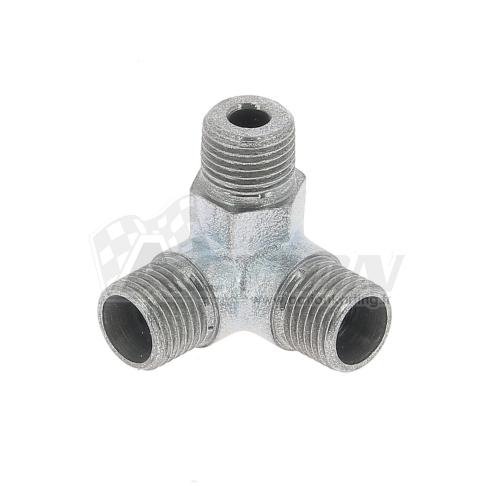 Raccord durite aviation M10x100 tripode