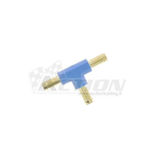 Raccord durite essence FESTO laiton T