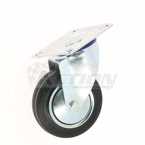 Roulette chariot  pivotante - base 100x80