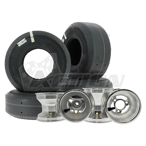 Set de 4 roues Vega CADETTI montés sur jantes aluminium