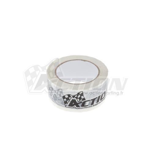 Scotch 100 m x 50 mm - Noir et Blanc - ACTION KARTING