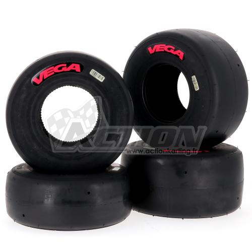 Set de 4 pneus kart VEGA M1 slick (Cat. CADET)