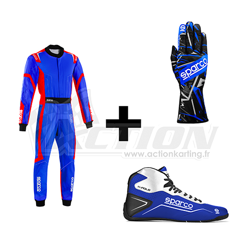 Pack pilote Thunder Rookie Bleu/Rouge Adulte