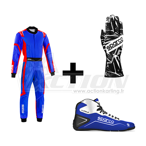 Pack pilote Thunder Rookie Bleu/Rouge Enfant