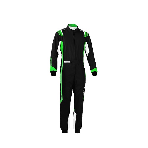 Combinaison Sparco THUNDER noir/vert - ADULTE