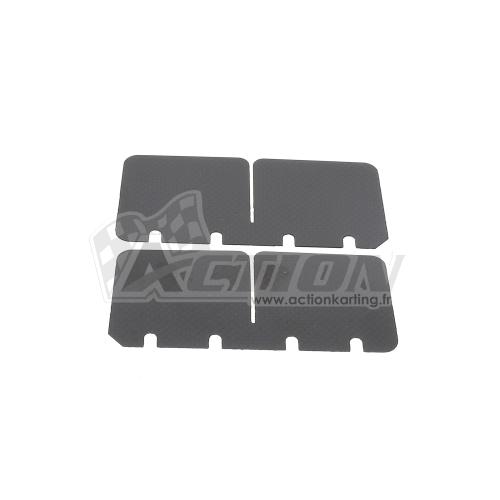 Clapets carbone IAME SANS contre-clapets X30 Super/Reedster / OK / TM KF4 (0,26) le jeu