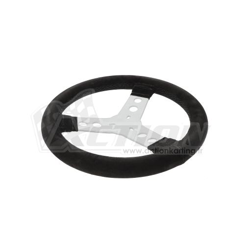 Volant alcantara noir