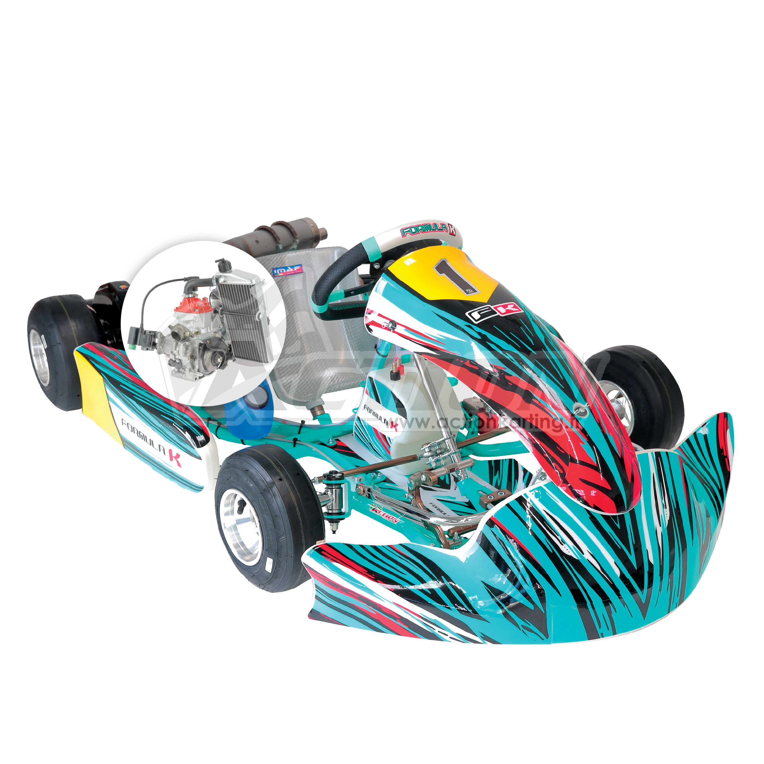 10 13 ans Kart FormulaK Cadet IPK + Rotax Minimax Action karting