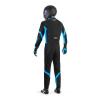 Combinaison Sparco THUNDER ADVANCED - Noir/Bleu Turquoise - ENFANT - Illustration n°3