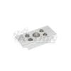 Bride platine aluminium plate 28x92 - Illustration n°2