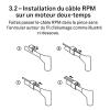 Fil + clips capteur régime moteur RPM (tour/mn) - Illustration n°2