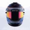 Casque Zamp RZ 42 CMR bleu/orange - Illustration n°4