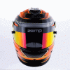 Casque Zamp RZ 42 CMR orange/jaune (type OK1) - Illustration n°4