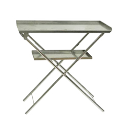 Table servante pliante double plateau